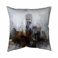 Begin Home Decor 26 x 26 in. Obscure Buildings-Double Sided Print Indoor Pillow 5541-2626-CI136